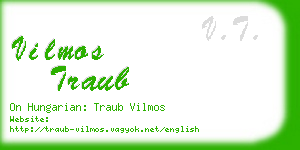 vilmos traub business card